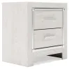 Ashley Furniture B2640/31/36/56S/58/95/B100-14/92(2) Ashley Furniture B2640/31/36/56S/58/95/B100-14/92(2) Altyra - King Upholstered Storage Bed - 8 Pc. - Dresser, Mirror, King Bed, 2 Nightstands - White