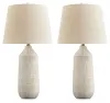 Ashley Furniture L177994 Willport - Ceramic Table Lamp (Set of 2) - Off White
