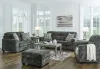 Ashley Furniture 50504/38/35/23/14 Lonoke - 4 Pc. - Sofa, Loveseat, Chair And A Half, Ottoman - Gunmetal
