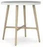 Ashley Furniture P798-613 Seton Creek - Round Bar Table With Umbrella Option - Beige