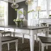 Liberty Furniture 417-T4072 Allyson Park - Rectangular Leg Table - Wirebrushed White / Charcoal