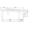 CoasterEveryday 107041-S7 Coleman - 7 Piece Rectangular Dining Set - Rustic Golden Brown - Wood