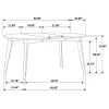 CoasterEveryday 105361 Jedda - Oval Extension Leaf Dining Table - Dark Walnut