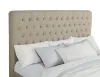 CoasterEssence 300007KE Chloe - Upholstered Eastern King Panel Bed - Oatmeal