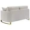 CoasterElevations 508822 Corliss - Upholstered Arched Arm Loveseat - Beige