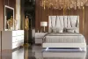 New Classic 00-1840-24N New Classic 00-1840-24N Europa - 6/0 Western King 4 Piece Bedroom Set (Bed, Dresser, Mirror, Nightstand) - White