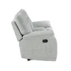 New Classic U2542-25-MST Chablis - Reclining Console Loveseat - Mist Gray