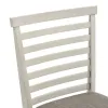 Liberty Furniture 182-B200124 Brook Bay - Upholstered Ladder Back Counter Chair - Textured White / Carbon Gray