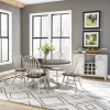 Liberty Furniture 186W-B100324 Liberty Furniture 186W-B100324 Carolina Crossing - Windsor Swivel Counter Chair - White / Antique Honey