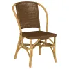 Coaster Fine Furniture 109122 Lexley - Woven Rattan Dining Side Chair (Set of 2) - Brown