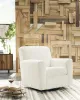 Ashley Furniture A3000365 Herstow - Swivel Glider Accent Chair - Ivory