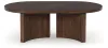 Ashley Furniture T689-0 Korestone - Oval Cocktail Table - Dark Brown