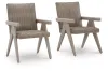 Ashley Furniture PCP690-601A Cliff Trails - Arm Chair (Set of 2) - Beige