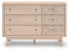 Ashley Furniture PCB1566-221 Arloster - Six Drawer Dresser - Tan