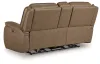 Ashley Furniture PCU1240018 Glencroft - Power Reclining Loveseat With Console / Adjustable Headrest - Sahara