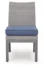 Ashley Furniture PCP418-601 Half Moon Beach - Side Chair With Cushion (Set of 2) - Blue / Gray