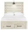 Ashley Furniture B192B33 Ashley Furniture B192B33 Cambeck - Full Panel Bed With 2 Storage Drawers - Whitewash