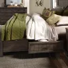 Liberty Furniture 759-BR-Q2S Thornwood Hills - Queen Two Sided Storage Bed - Rock Beaten Brown