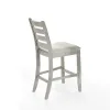 New Classic D1652-22 Pascal - Ladderback Counter Chair (Set of 2) - Driftwood