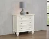 CoasterEssence 201302 Sandy Beach - 3-Drawer Nightstand - Cream White