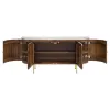 CoasterElevations 105145 Ortega - 4 Door Marble Top Sideboard Buffet Cabinet - Natural