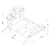CoasterEssence 300407KE Rowan - Metal Eastern King Open Frame Bed - Dark Bronze