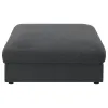 CoasterEssence 551326 Serene - Square Upholstered Ottoman - Charcoal