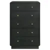 Coaster Fine Furniture 223665 Cavelle - 5-Drawer Chest Of Drawers - Black