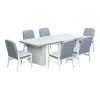 Intercon NS-CH-380C-BUF-RTA Nash - Outdoor Dining Upholstered Side Chair - Buff