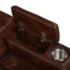 New Classic U5483-25-BRN New Classic U5483-25-BRN Chester - Reclining Console Loveseat - Brown