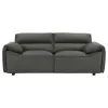 Coaster Fine Furniture 509505 Buxton - Top Grain Leather Upholstered Loveseat - Graphite