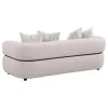 Coaster Fine Furniture 508961-S2 Jeanette - 2 Piece Fabric Upholstered Round Arm Sofa Set - Beige