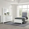 Liberty Furniture 781-YBR-FUBDM Reflections - 3 Piece Bedroom Set (Full Upholstered Bed, Dresser & Mirror)