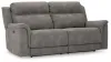 Ashley Furniture 5930147 Next-Gen Durapella - 2 Seat Power Reclining Sofa Adj Hdrest - Slate
