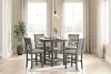 Ashley Furniture D425-223 Wrenning - Drm Counter Table Set (Set of 5) - Gray