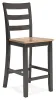 Ashley Furniture D396-124 Gesthaven - Barstool (Set of 2) - Natural / Brown