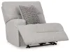 Ashley Furniture 93605S10 Ashley Furniture 93605S10 Acklen Place - 3-Piece Power Reclining Sectional With Storage Console - Pewter