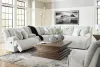 Ashley Furniture 92706/40/57/19/77/46/07/25 Ashley Furniture 92706/40/57/19/77/46/07/25 Top Tier - 7 Pc. - 6-Piece Reclining Sectional With Raf Chaise, Rocker Recliner - Alloy