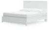 Ashley Furniture B139B47 Bostwick Shoals - King Panel Bed With Framed Footboard - White