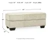Ashley Furniture 96205/38/35/23/14 Ashley Furniture 96205/38/35/23/14 Monaghan - 4 Pc. - Sofa, Loveseat, Chair and a Half, Ottoman - Sandstone