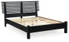 Ashley Furniture B1013B19 Danziar - Full Slat Panel Bed With Low Footboard - Black