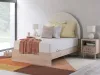 Ashley Furniture PCB1566B3 Ashley Furniture PCB1566B3 Arloster - Full Upholstered Panel Bed - Tan / White