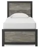 Ashley Furniture PCB1118B8 Ashley Furniture PCB1118B8 Broachmyn - Twin Panel Bed - Black / Gray