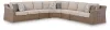 Ashley Furniture PCP790P3 Ashley Furniture PCP790P3 Laguna Heights - 5-Piece Outdoor Sectional - Beige