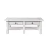 New Classic T3883-10 Dorsey - 2 Drawer Coffee Table - White