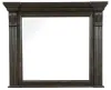 Pulaski Furniture P012-BR-K4-KIT3 Pulaski Furniture P012-BR-K4-KIT3 Caldwell - King Storage Bed And Drawer Dresser With Mirror - Smoked Molasses