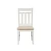 Liberty Furniture 171-C1501S Summerville - Slat Back Side Chair - Soft White Wash / Wirebrushed Gray
