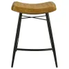 Coaster Fine Furniture 109248 Bayu - Leather Upholstered Counter Stool (Set of 2) - Camel