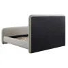 Coaster Fine Furniture 302052Q Wren - Upholstered Queen Platform Bed - Gray