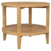 Coaster Fine Furniture 709697 Camillo - Round Solid Wood Side End Table - Maple